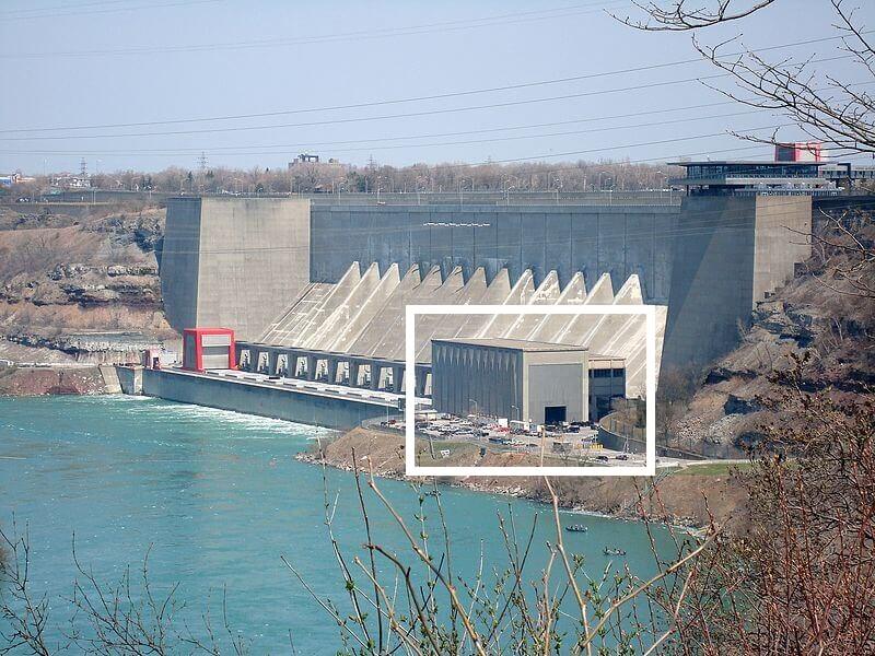 Robert Moses Niagara Power Plant Aerial Shot